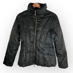 Kenneth Cole Reaction Women’s Black Full Zip Feather Puffer Jacket